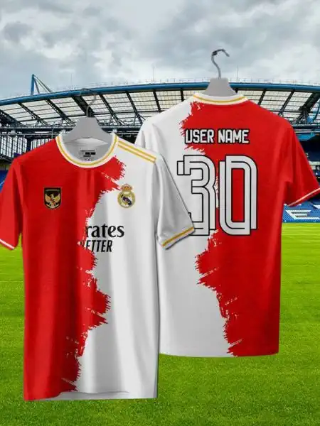 เสื้อกีฬาทีมฟุตบอลพิมพ์ลาย แบบที่10