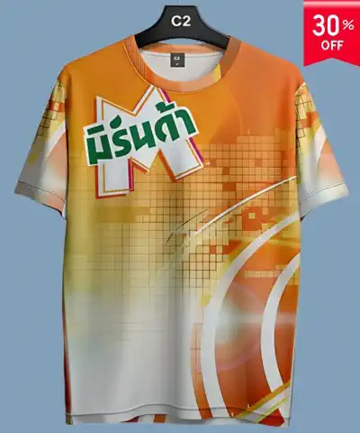 เสื้อยืดคอกลมพิมพ์ลายแบบที่4