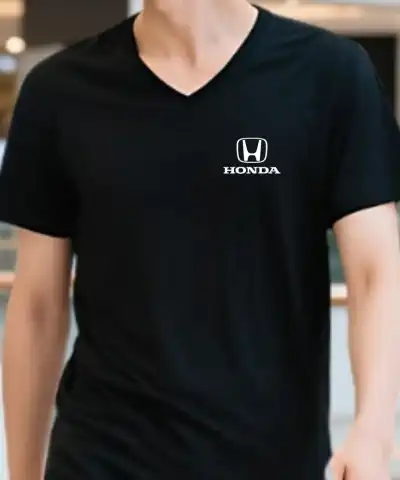 เสื้อยืดคอวีพิมพ์ลาย1