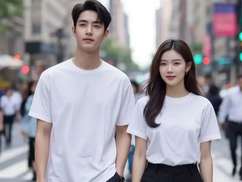 รับผลิตเสื้อยืดสีขาวคอกลม พร้อม พิมพ์ และ สกรีน