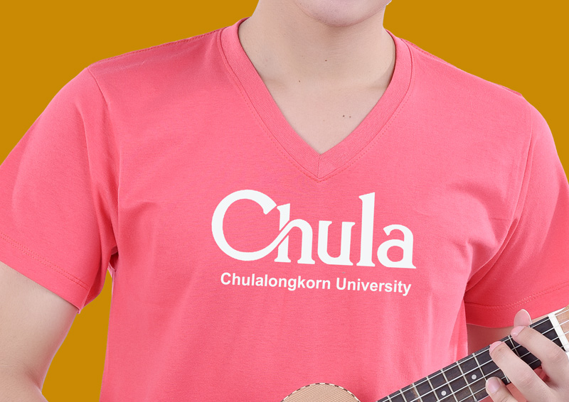 ตัวอย่างเสื้อสกรีนตรงลงตัวเสื้อ แบบที่1